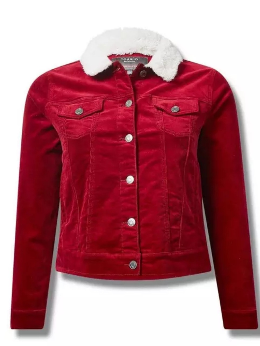 TORRID Corduroy Sherpa Collar Trucker Jacket Size 2